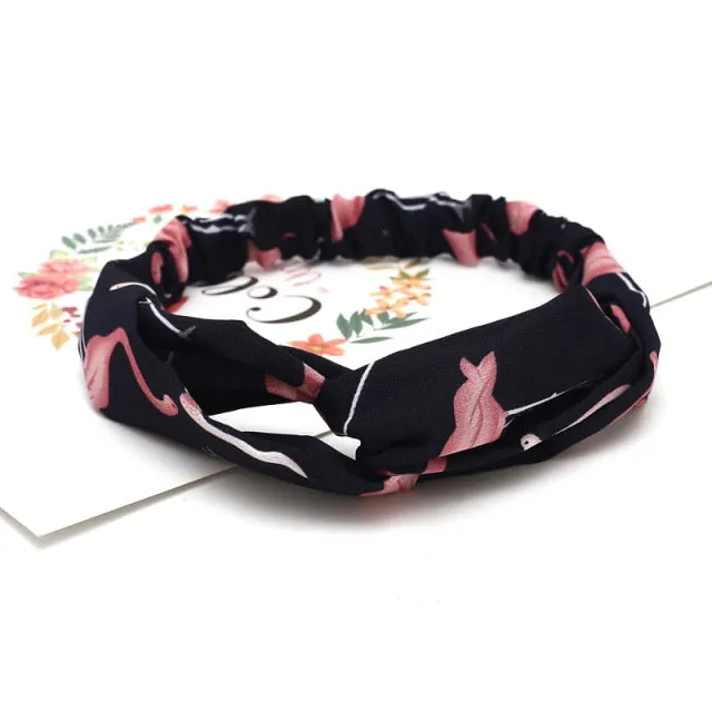 KE Fashion Hair Bohemian Cross Elastic Hair Band.