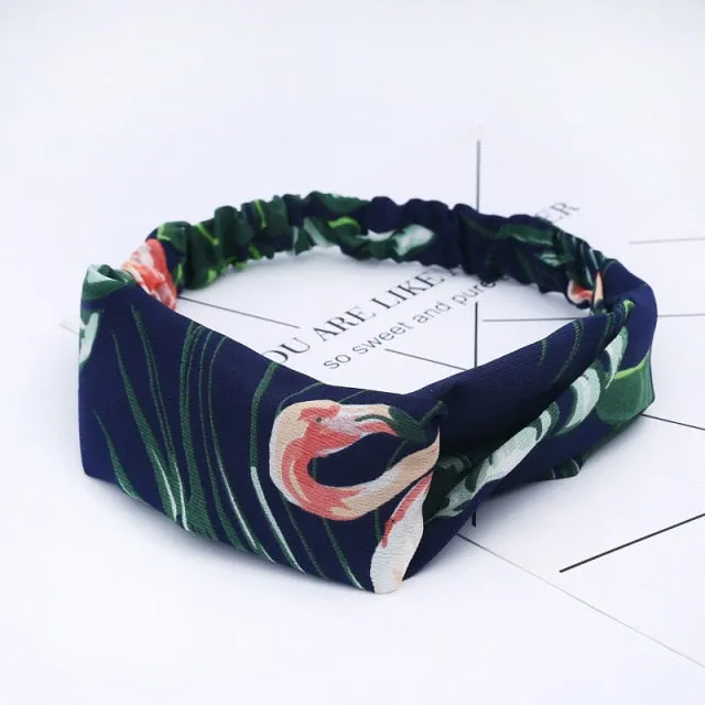 KE Fashion Hair Bohemian Cross Elastic Hair Band.