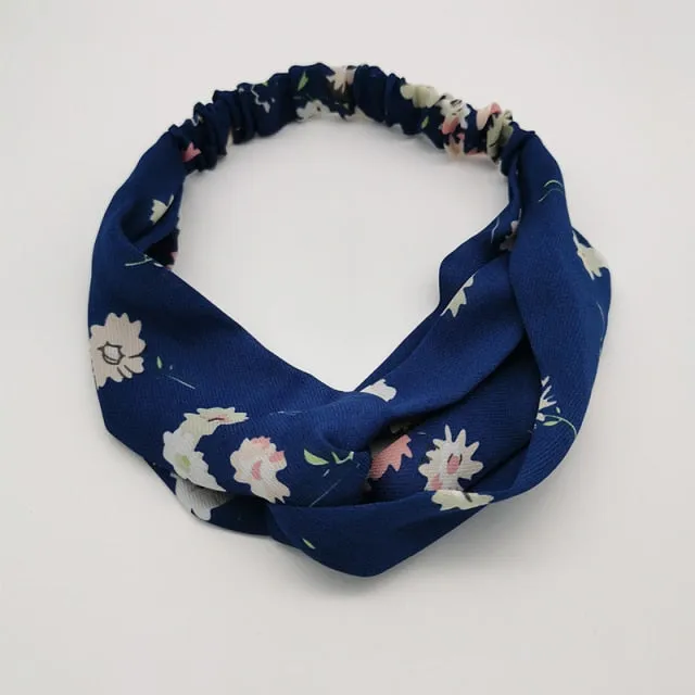 KE Fashion Hair Bohemian Cross Elastic Hair Band.