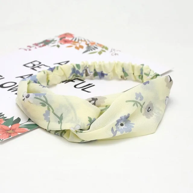 KE Fashion Hair Bohemian Cross Elastic Hair Band.