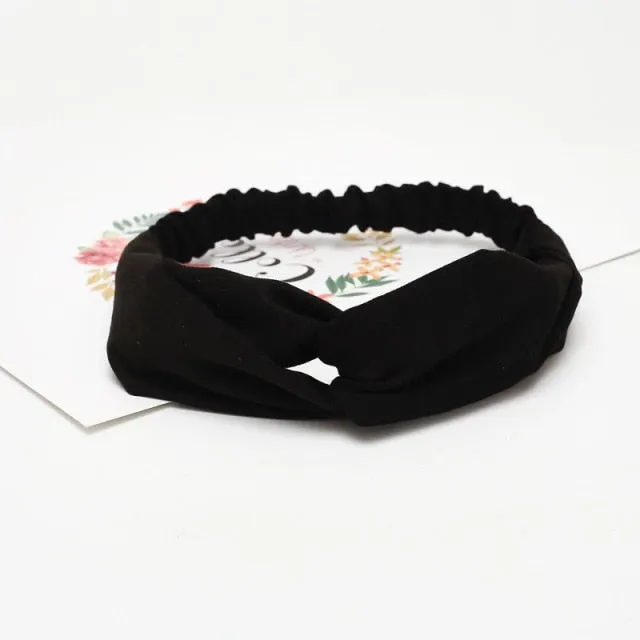 KE Fashion Hair Bohemian Cross Elastic Hair Band.