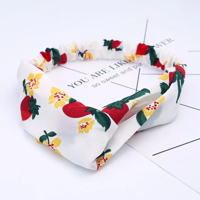 KE Fashion Hair Bohemian Cross Elastic Hair Band.