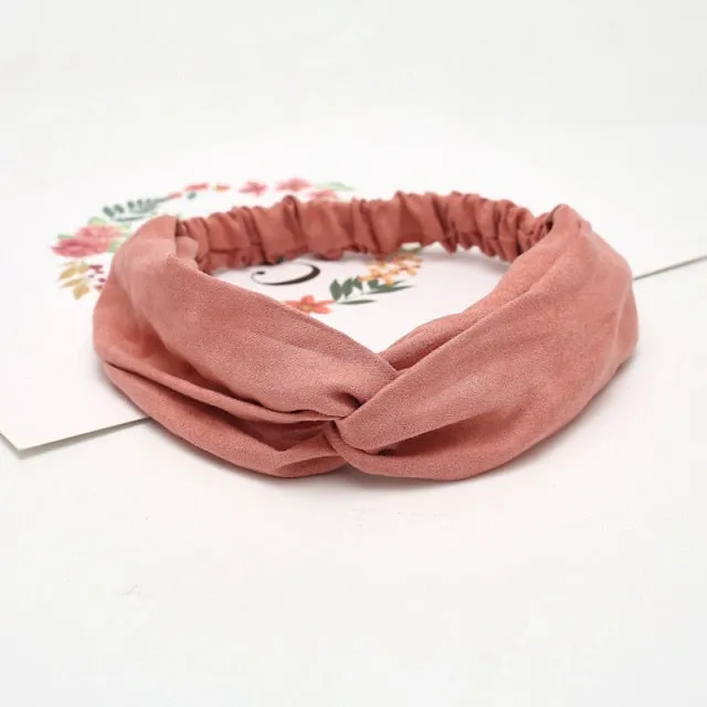 KE Fashion Hair Bohemian Cross Elastic Hair Band.
