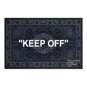 KEEP OFF Carpet White Black Fluffy Rug Modern Butterfly Area Rug for Living Room Bedroom Bedside Carpet Rug Anti-slip Floor Mat