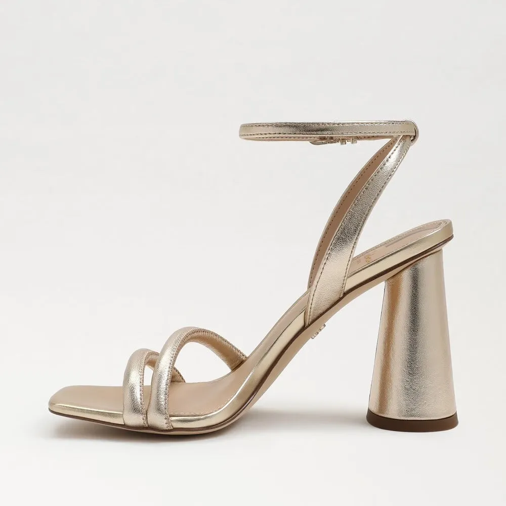 Kia Block Heel in Gold Leaf