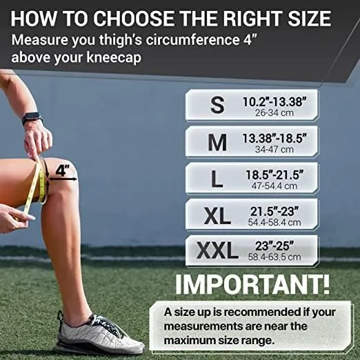 Knee Brace with Side Stabilizers & Patella Gel Pads for Maximum Knee Pain Support