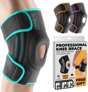 Knee Brace with Side Stabilizers & Patella Gel Pads for Maximum Knee Pain Support