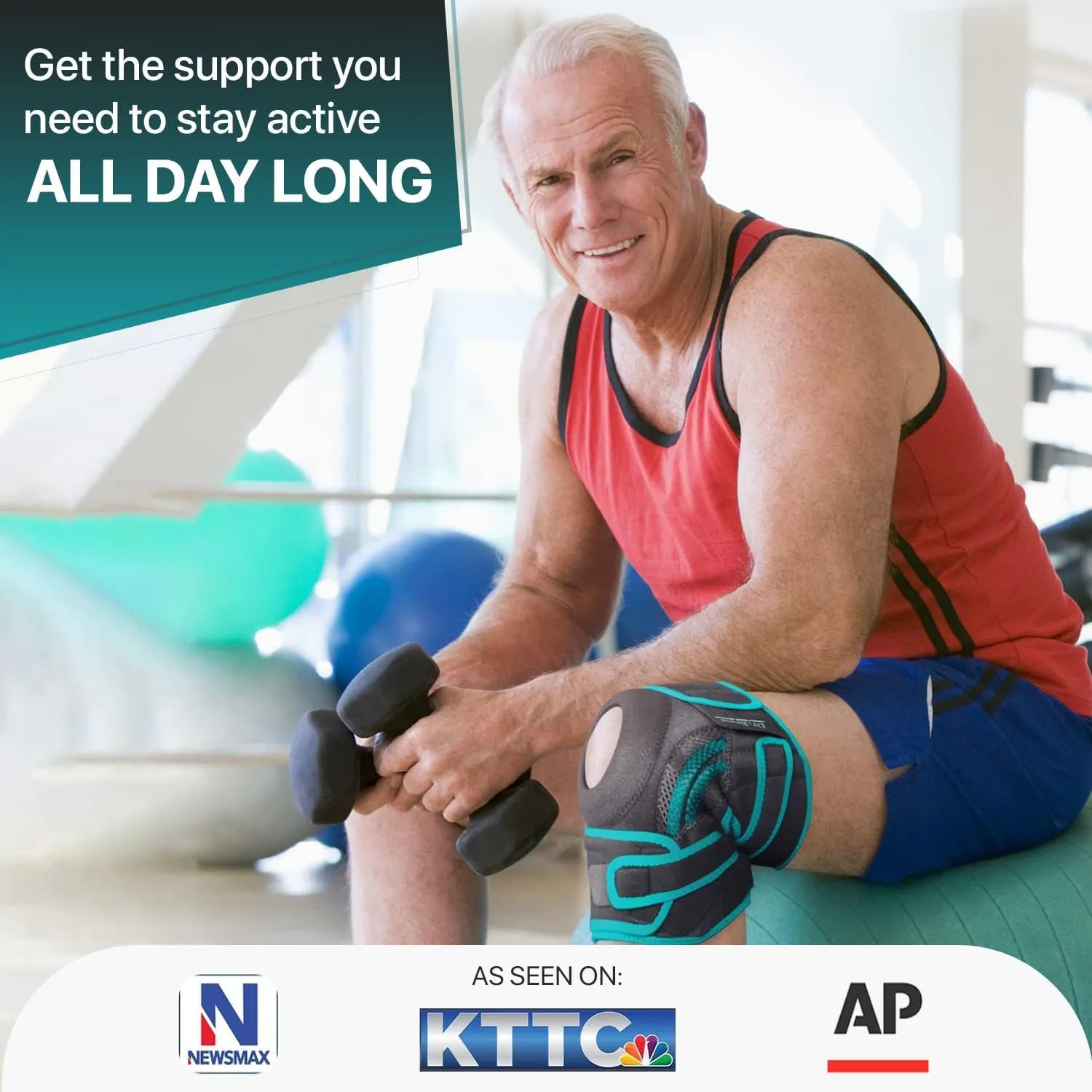 Knee Brace with Side Stabilizers & Patella Gel Pads for Maximum Knee Pain Support