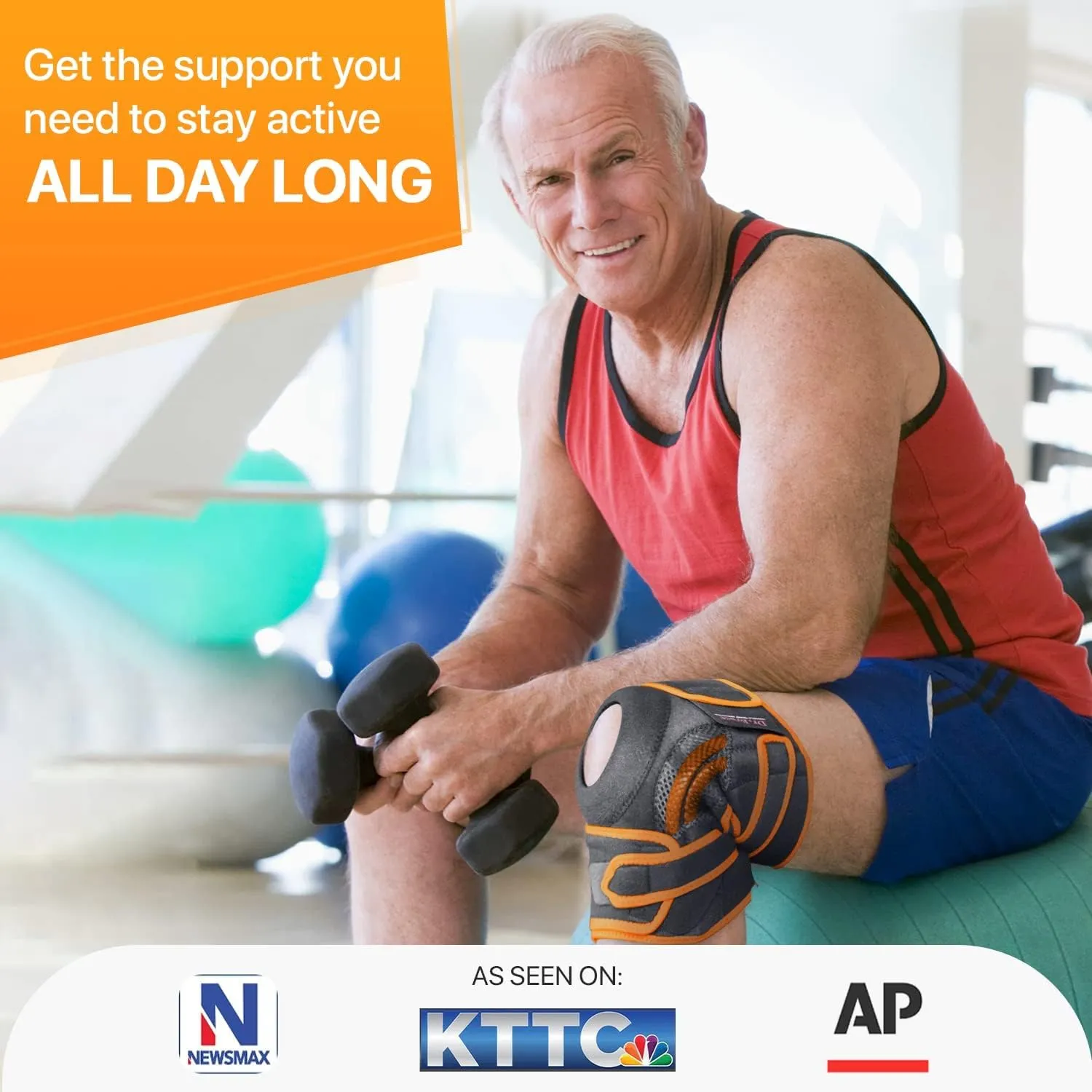Knee Brace with Side Stabilizers & Patella Gel Pads for Maximum Knee Pain Support