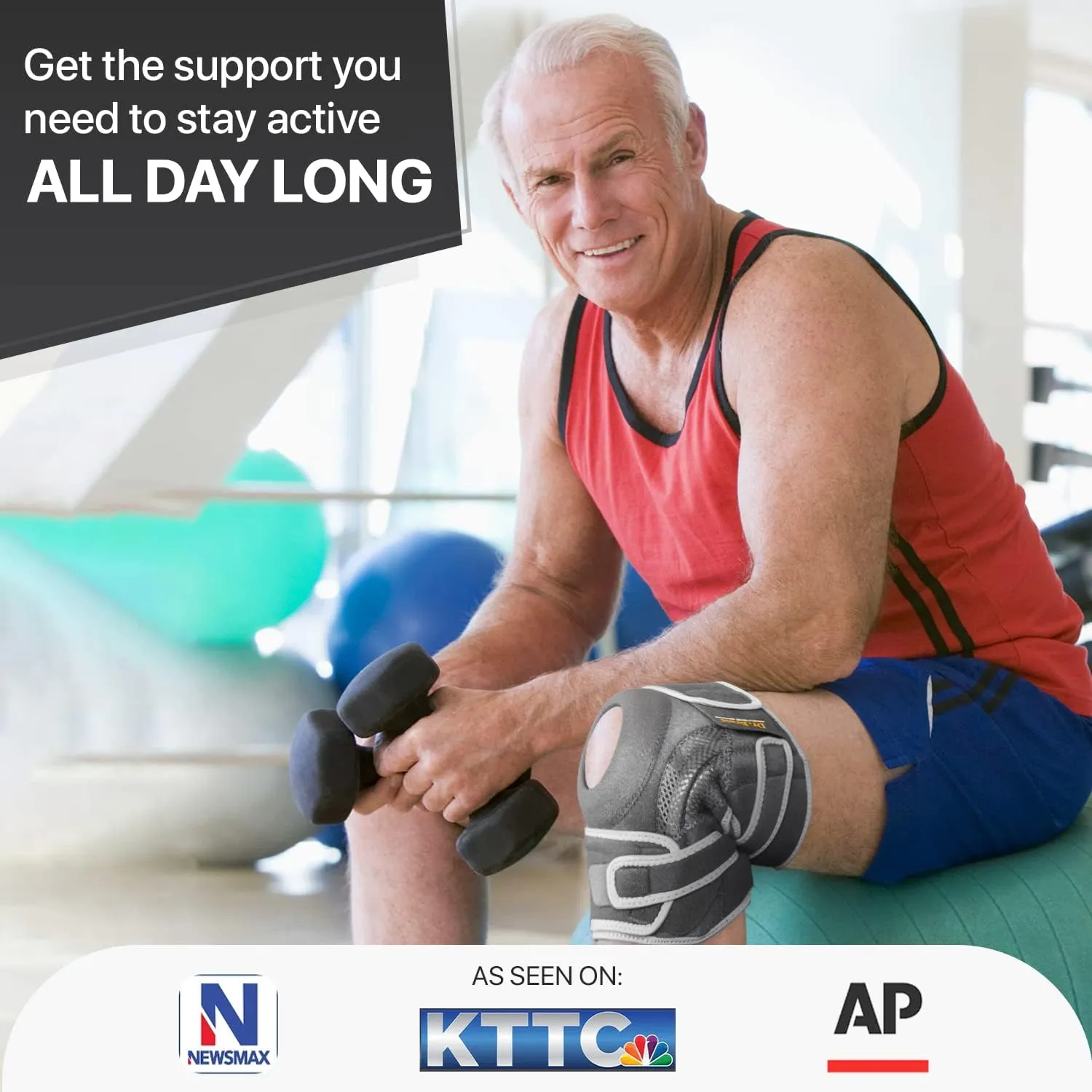 Knee Brace with Side Stabilizers & Patella Gel Pads for Maximum Knee Pain Support