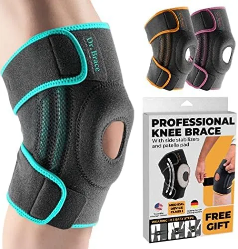Knee Brace with Side Stabilizers & Patella Gel Pads for Maximum Knee Pain Support