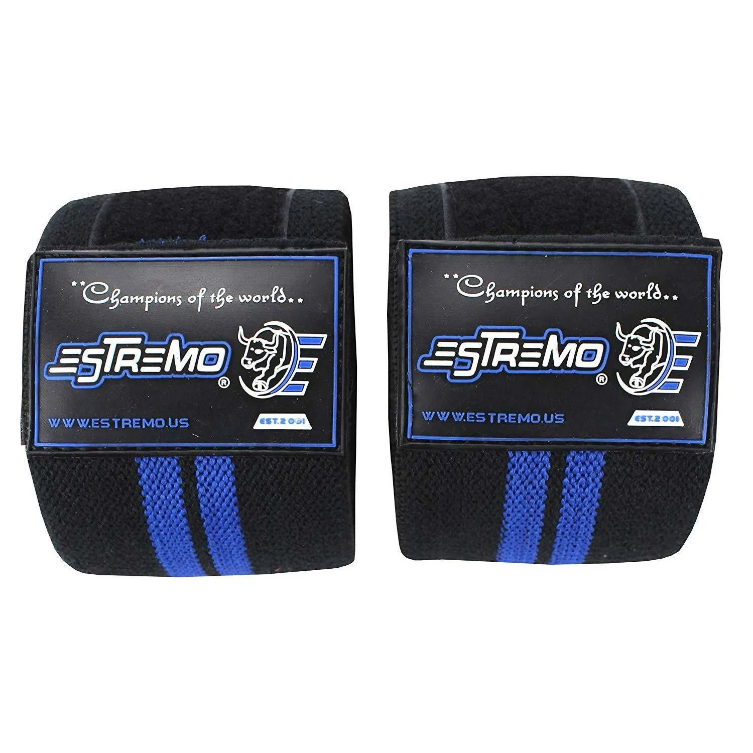 Knee Wraps Black/Blue