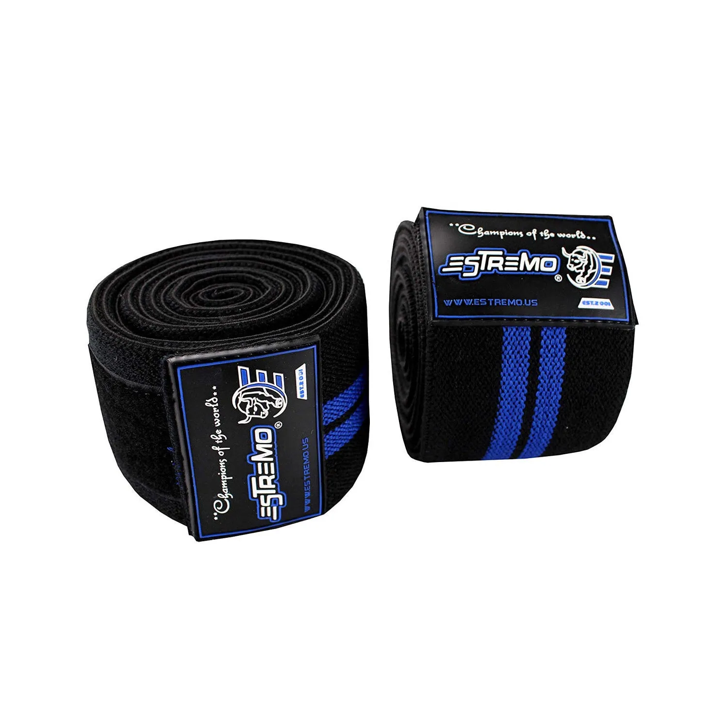 Knee Wraps Black/Blue