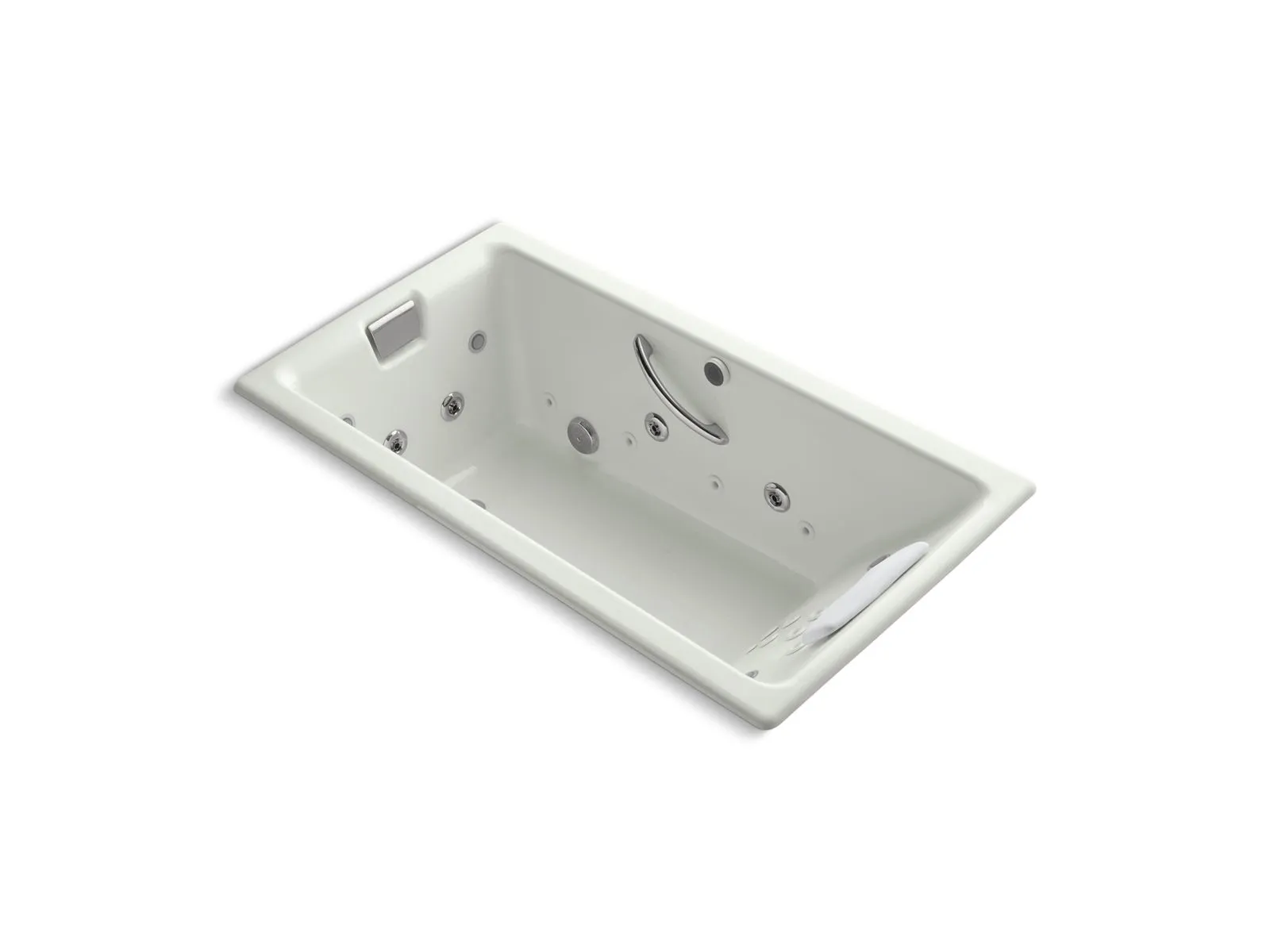 KOHLER K-856-V Tea-for-Two 66" x 36" drop-in Effervescence whirlpool bath