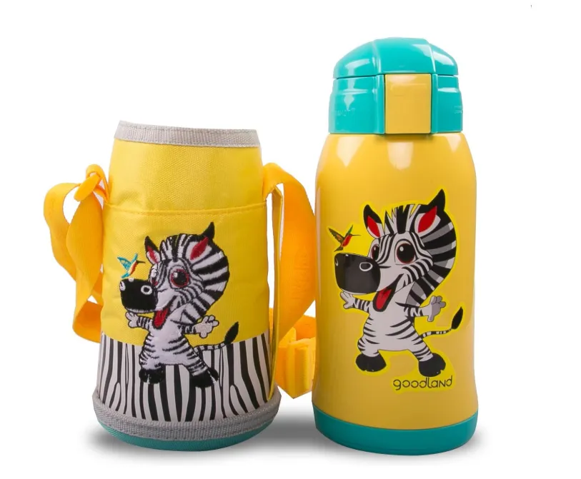 KUMAMOT 2-Way Kids Vacuum Insulated Water Bottle