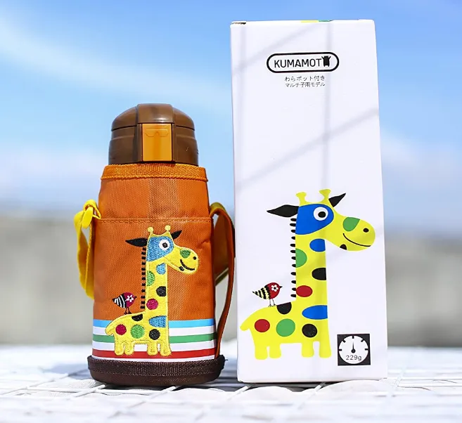 KUMAMOT 2-Way Kids Vacuum Insulated Water Bottle