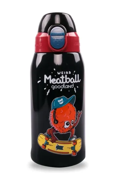 KUMAMOT 3-Kids Double-Wall Stainless Steel Water Bottle for Kids, 20 oz,