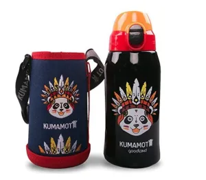 KUMAMOT 3-Kids Double-Wall Stainless Steel Water Bottle for Kids, 20 oz,