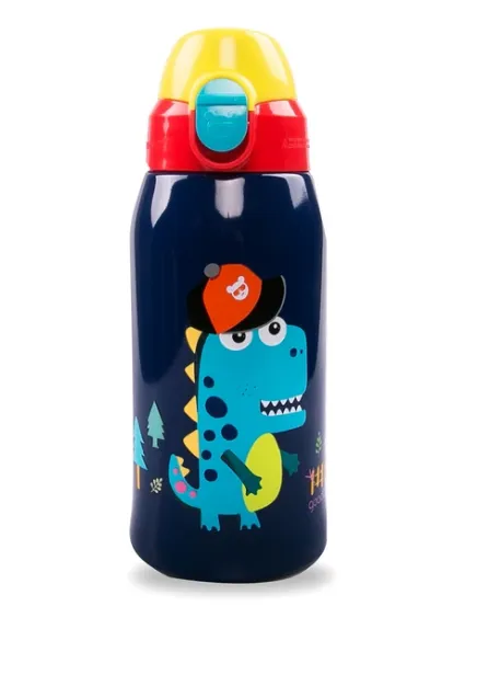 KUMAMOT 3-Kids Double-Wall Stainless Steel Water Bottle for Kids, 20 oz,