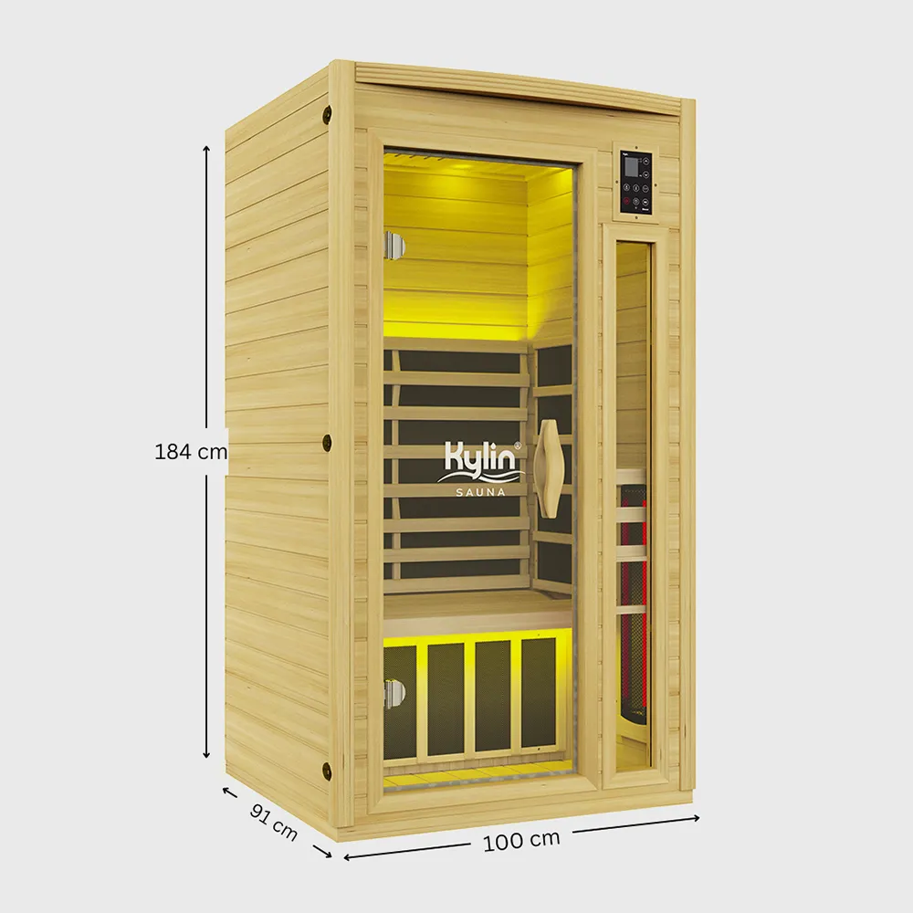 Kylin® Sauna - Full Spectrum Carbon Infrared Sauna 1 Person - K8109 FS