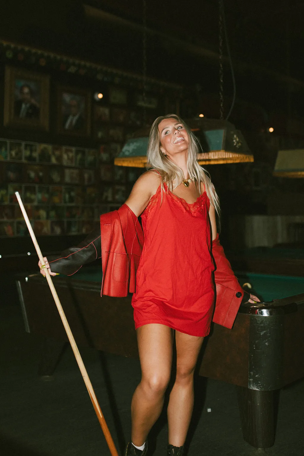 Lace Red Mini Dress