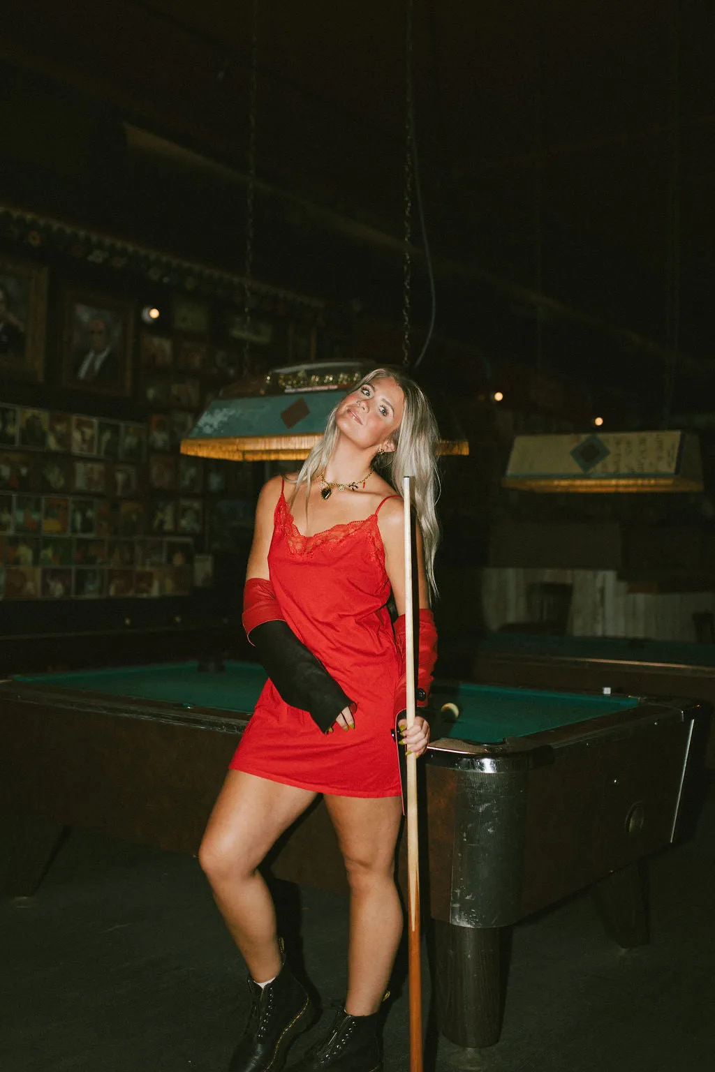 Lace Red Mini Dress