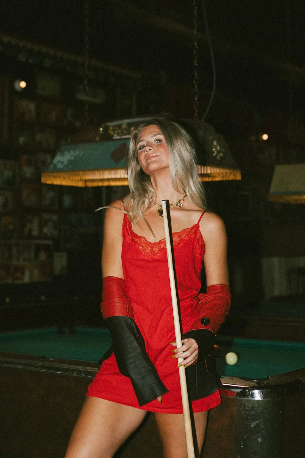 Lace Red Mini Dress