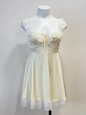 Lace-Trim Slip Dress