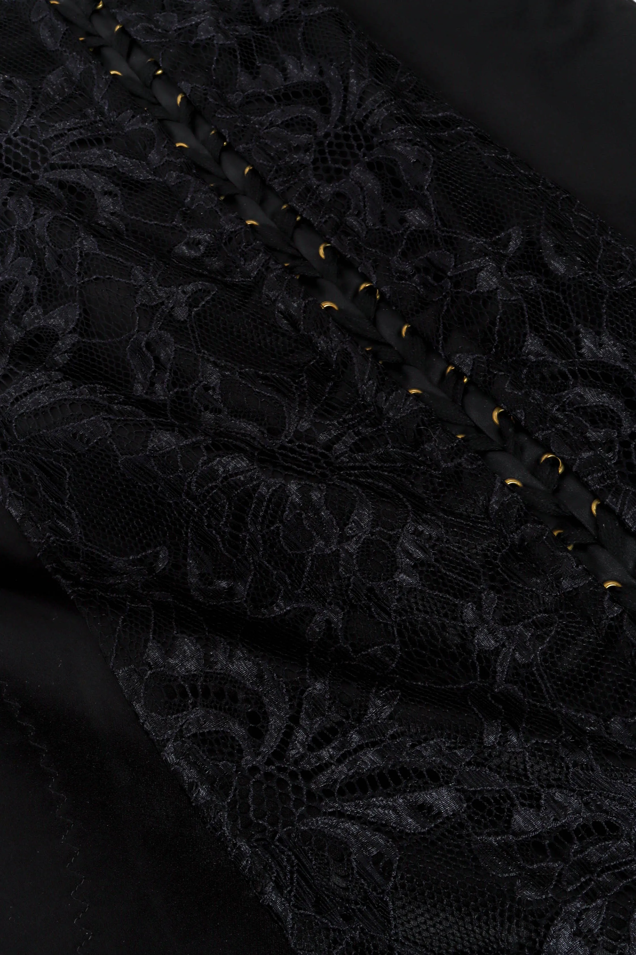 Lace Up Satin Slip Dress