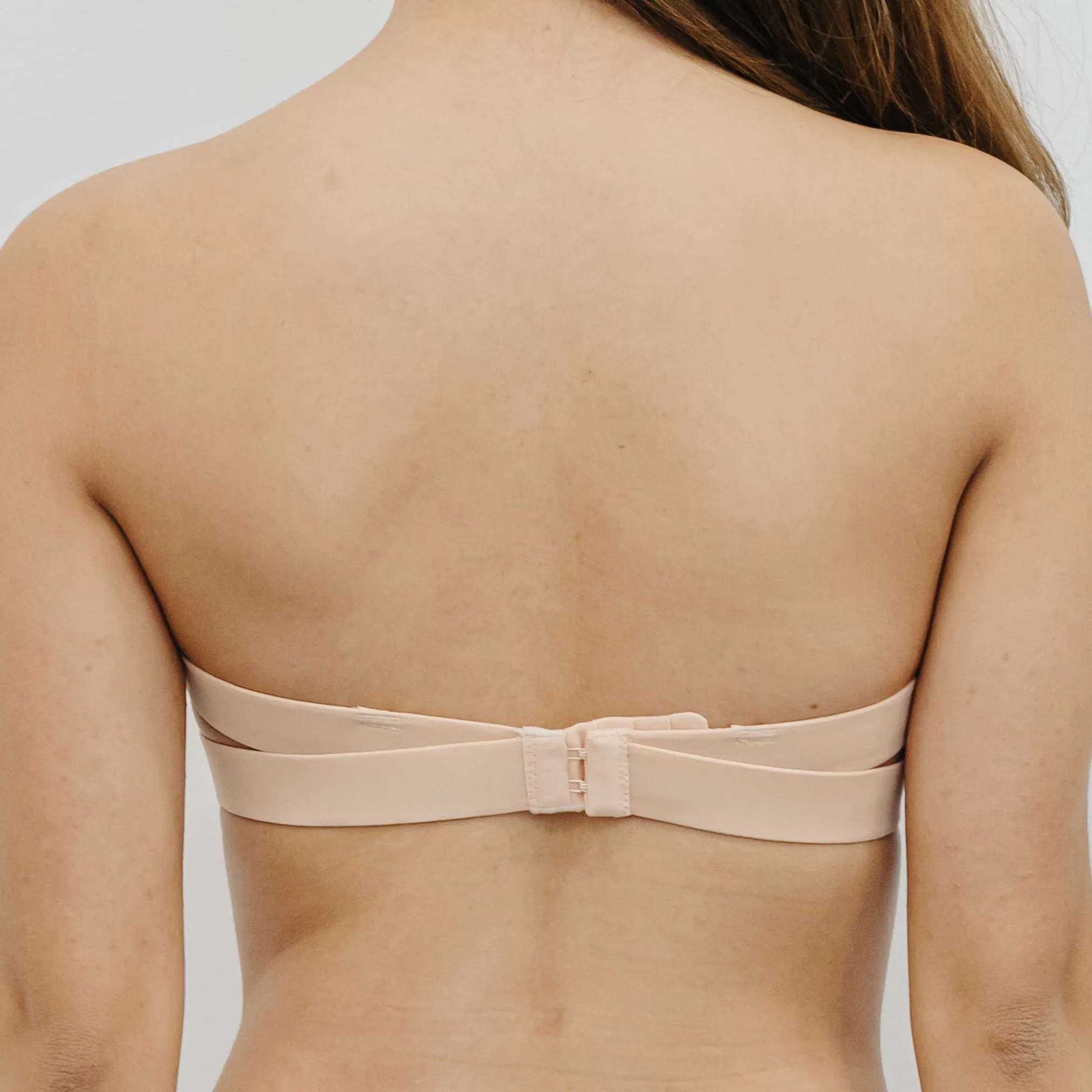 Laced It Up! V2.0 Non-Slip Strapless Push Up Bra in Warm Nude (Size L & XL Only)