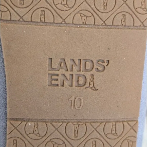Lands End Women's Fuzzy Lined Suede Moccasin Slippers