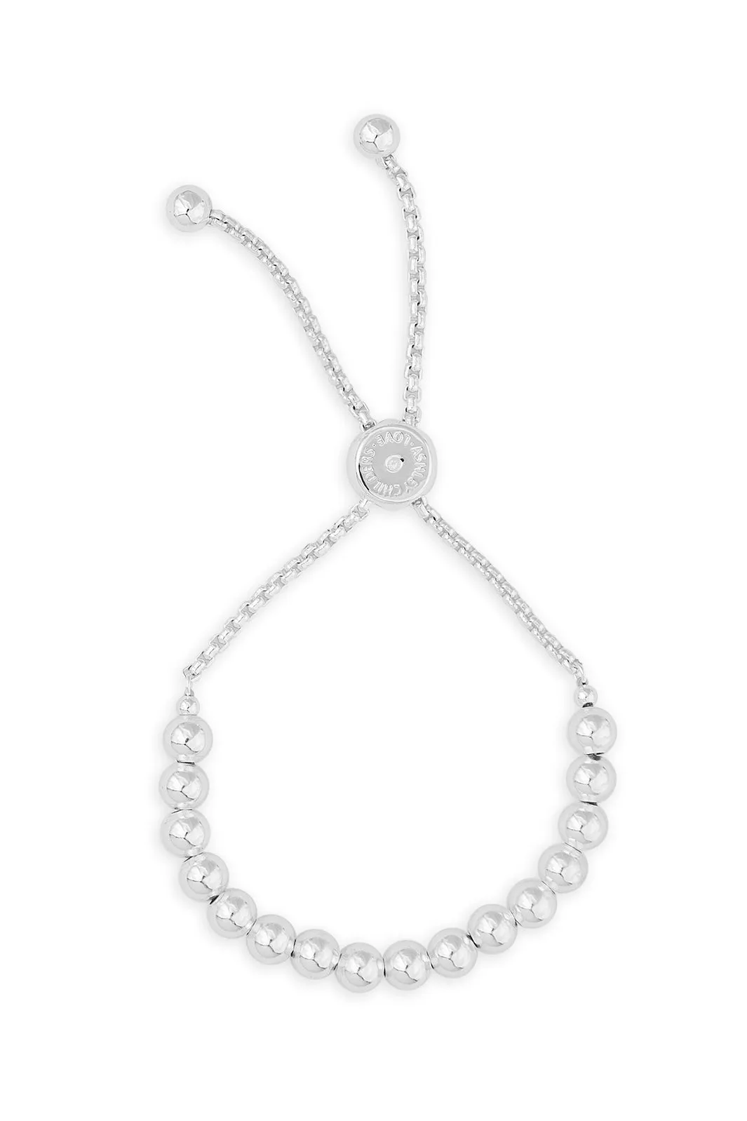 Large Love Beads Bracelet, Silver