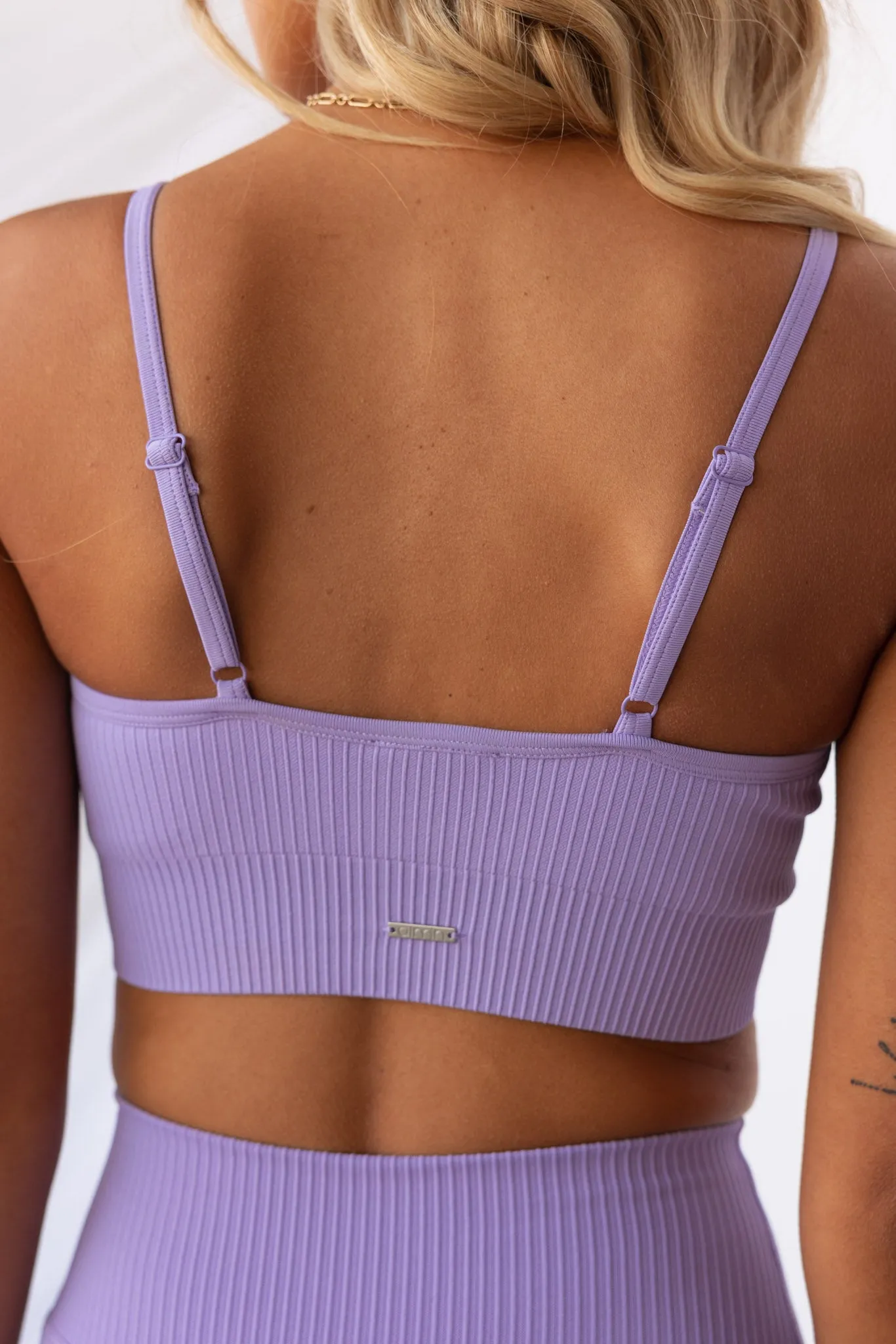 Lavande Ribbed Seamless Strap Bra