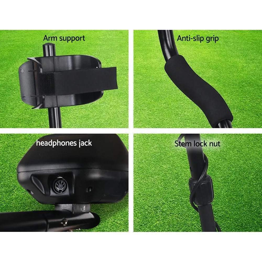 LCD Screen Black Metal Detector with Headphones