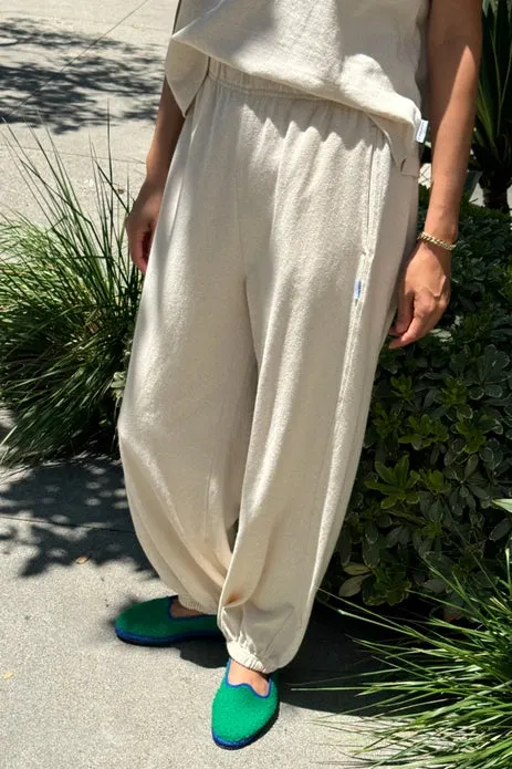 LE BON SHOPPE BALLOON PANTS || NATURAL