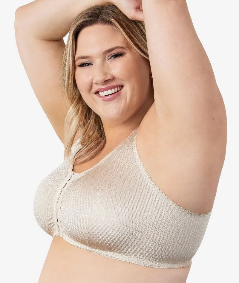 Leading Lady Marlene Wire-free Front Close Comfort Bra - Biege