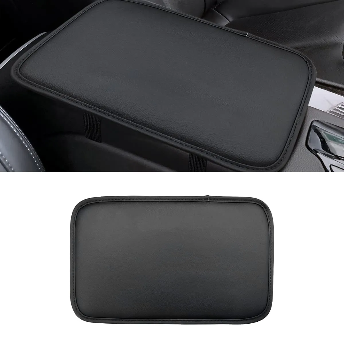 Leather Center Console Cushion Pad, Custom Fit For Your Cars, Waterproof Armrest Seat Box Cover Fit, Car Interior Protection Accessories, Car Accessories JE13991