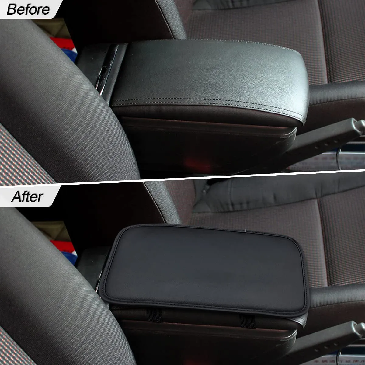 Leather Center Console Cushion Pad, Custom Fit For Your Cars, Waterproof Armrest Seat Box Cover Fit, Car Interior Protection Accessories, Car Accessories JE13991