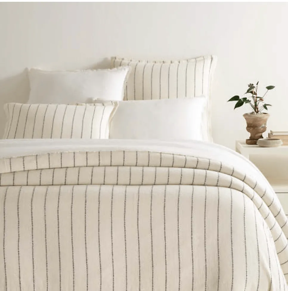 Leigh Linen Duvet Cover - Iron