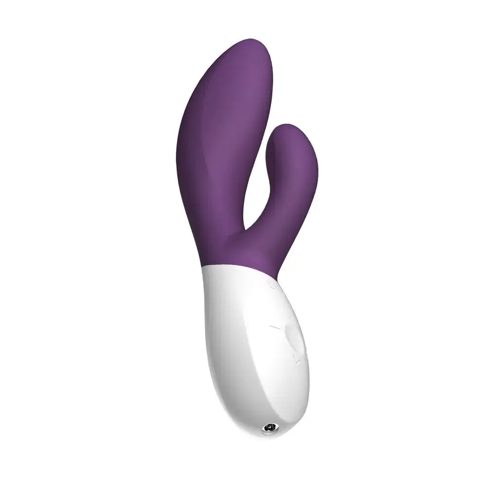 Lelo Silicone Purple Rechargeable Rabbit Vibrator with Wave Motion Tech