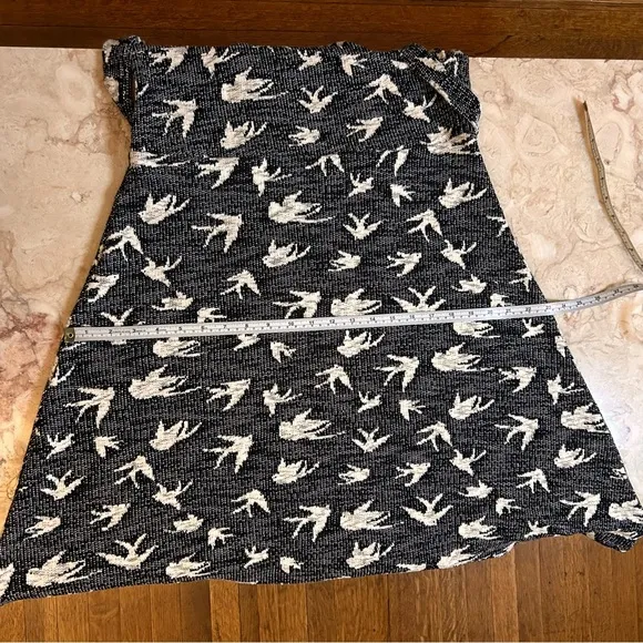 LEOTA New Song Bird Faux Wrap Sweater Dress Cotton Spandex Large