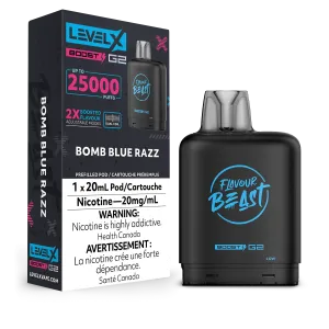 Level X Flavour Beast Boost Pod - Bomb Blue Razz