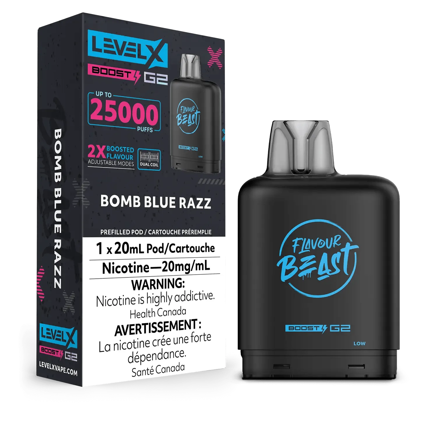 Level X Flavour Beast Boost Pod - Bomb Blue Razz