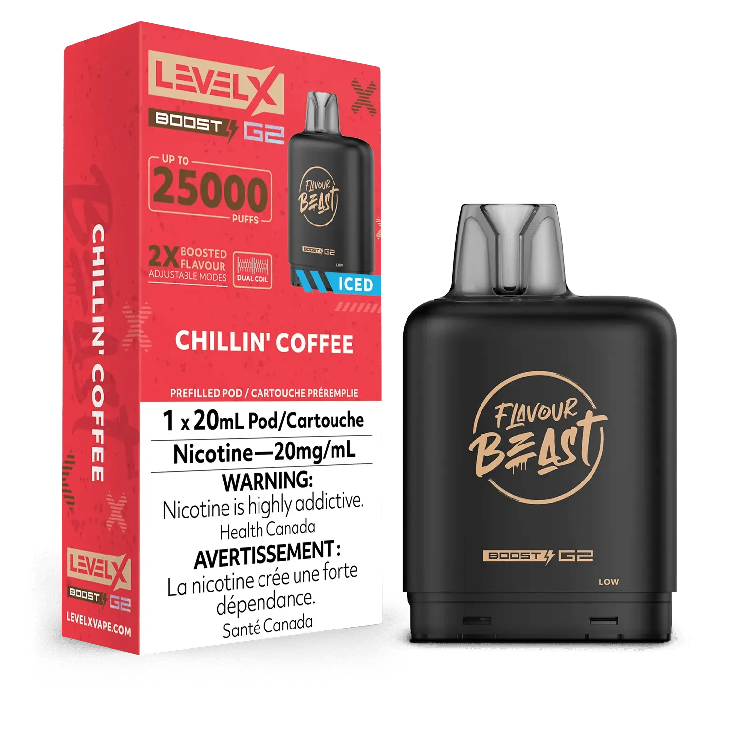 Level X Flavour Beast Boost Pod - Chillin' Coffee Iced