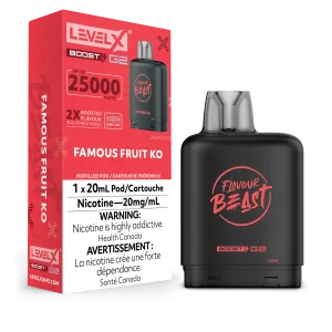 Level X Flavour Beast Boost Pod - Famous Fruit KO