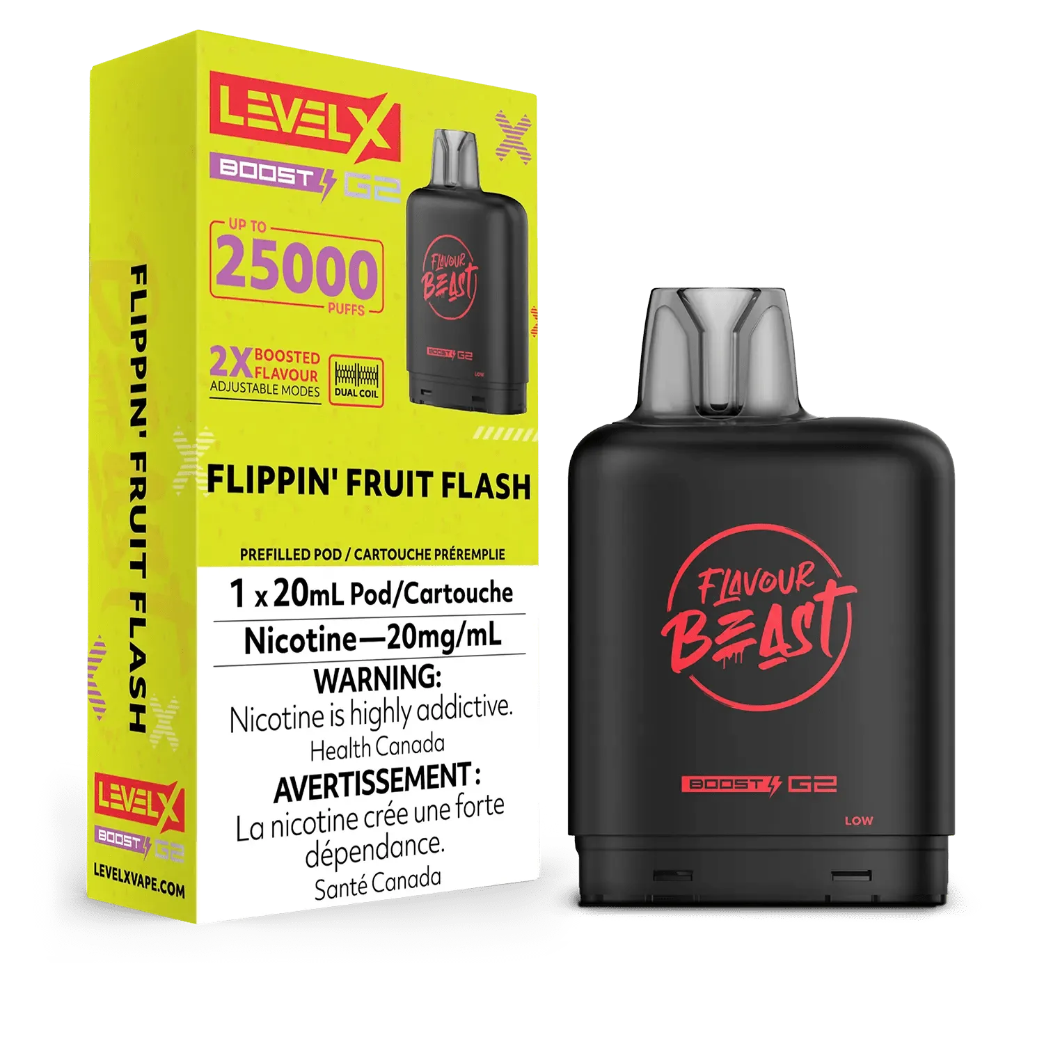 Level X Flavour Beast Boost Pod - Flippin' Fruit Flash