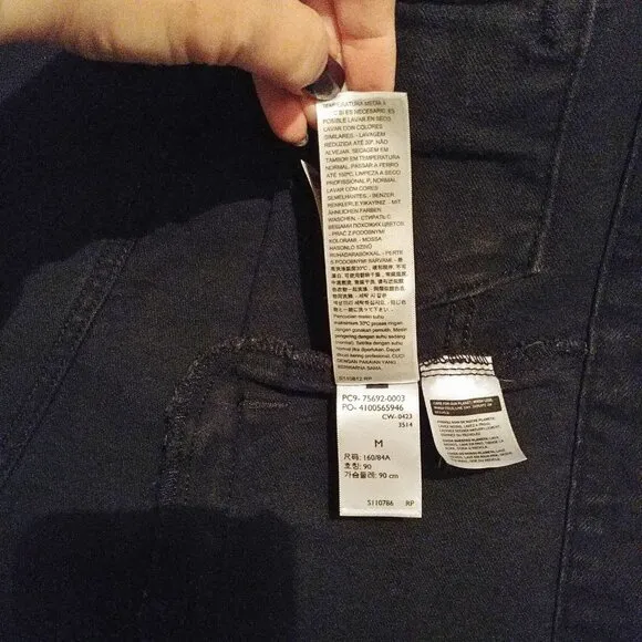 Levi's Black Hybrid Denim Hoodie Original Trucker Jacket Size M