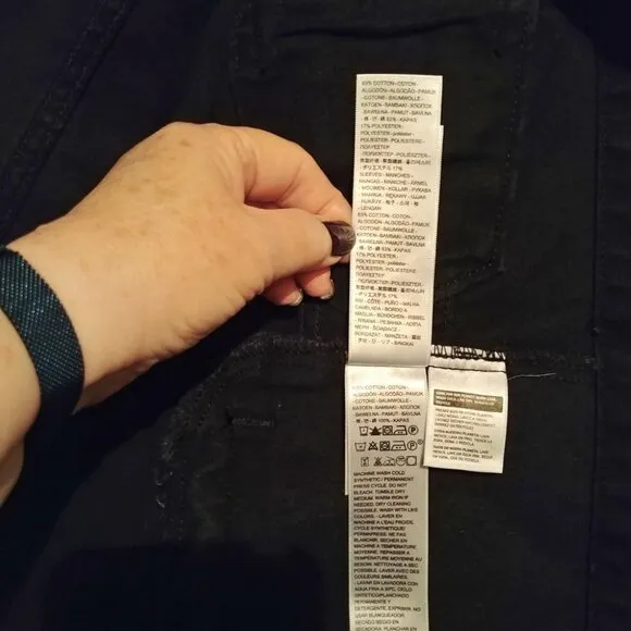Levi's Black Hybrid Denim Hoodie Original Trucker Jacket Size XL