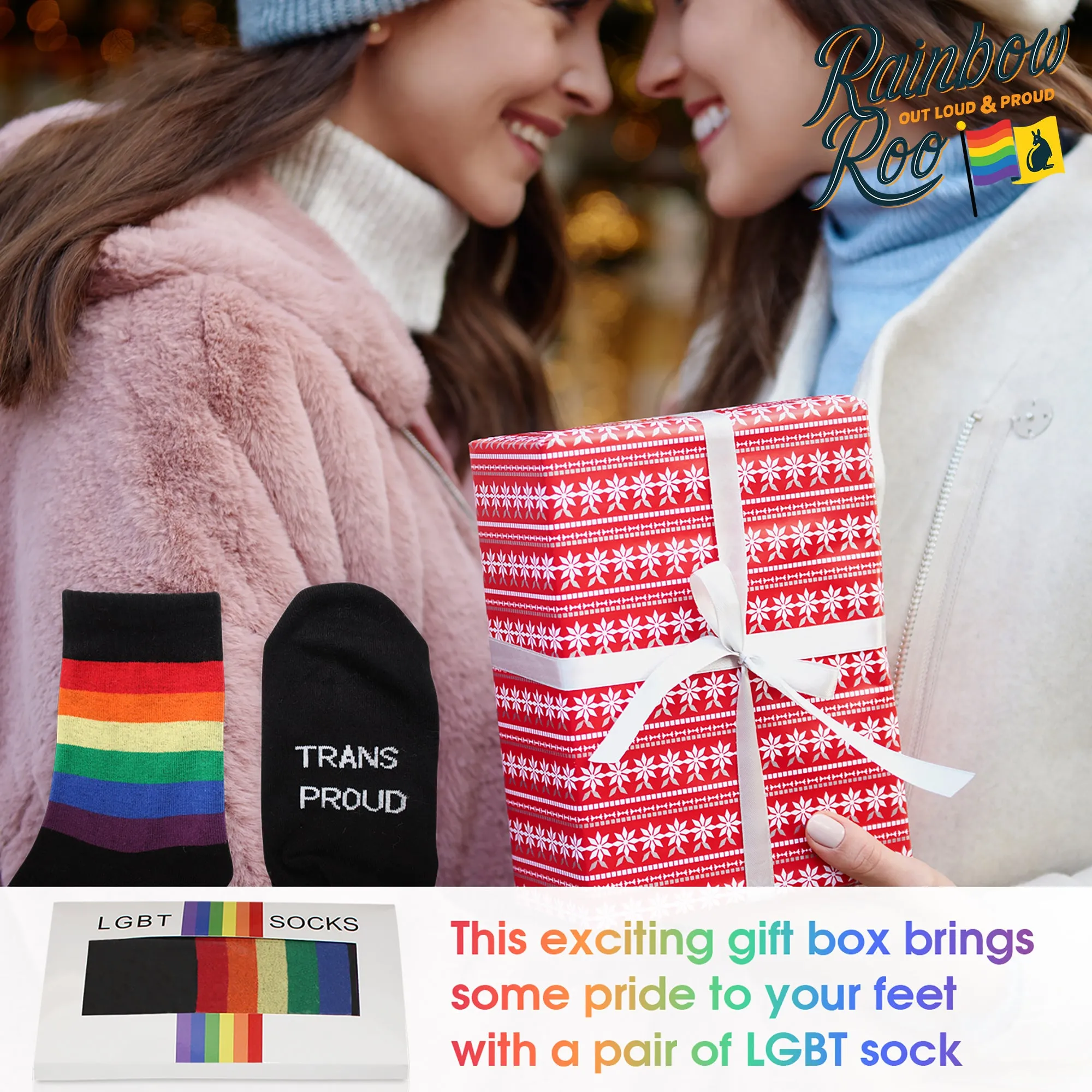 LGBT Pride Black Socks Unisex (SK001)