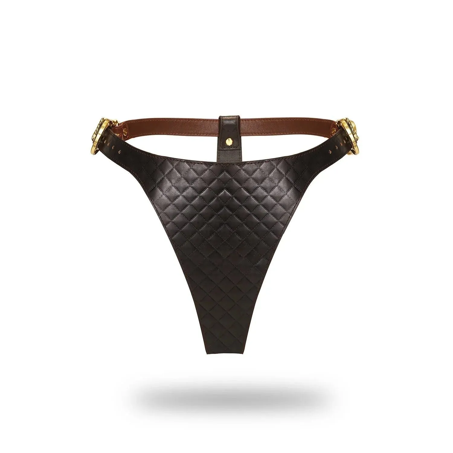 Liebe Seele - The Equestrian Leather High Rise Thong - Leren String